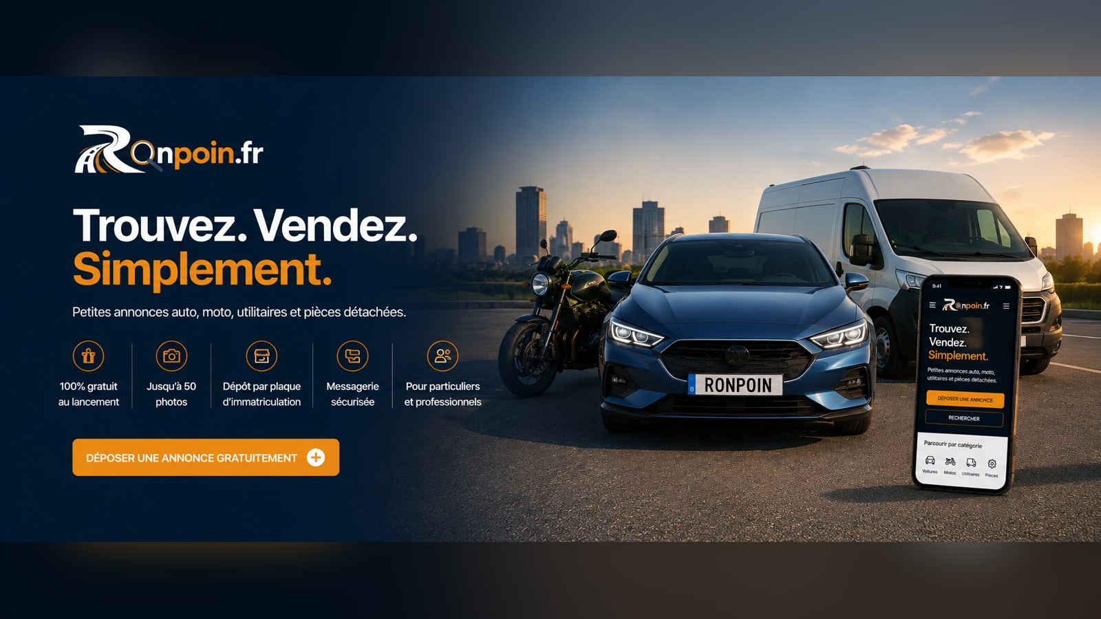 Ronpoin.fr est ouvert : déposez votre annonce gratuitement