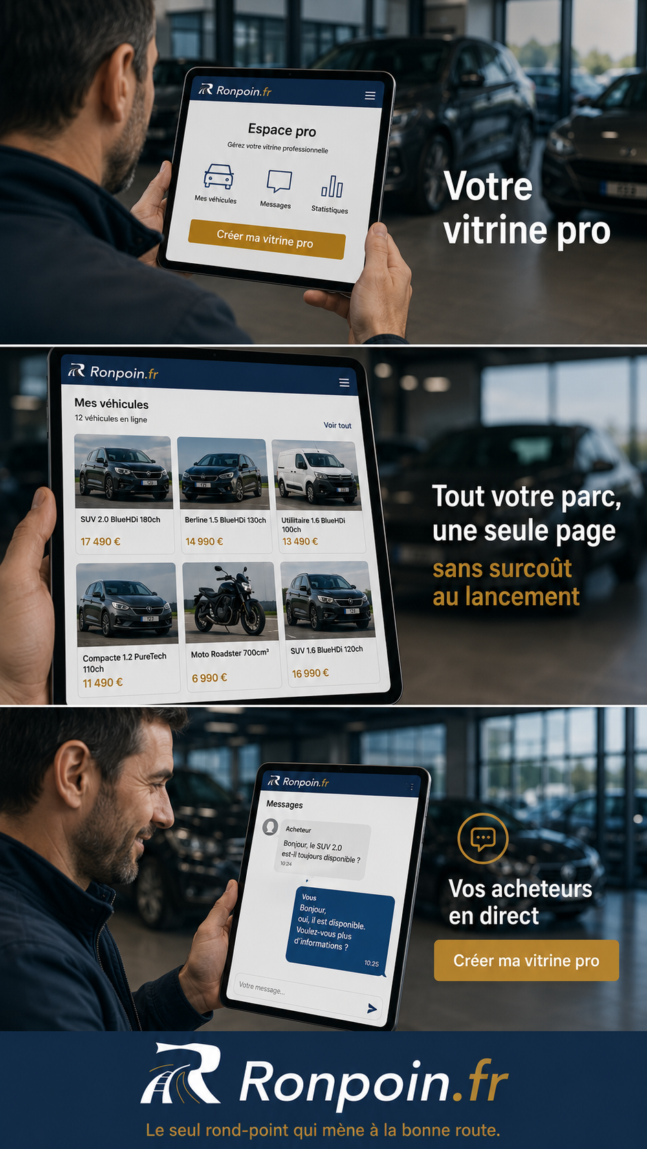 Votre vitrine et vos annonces sur Ronpoin.fr