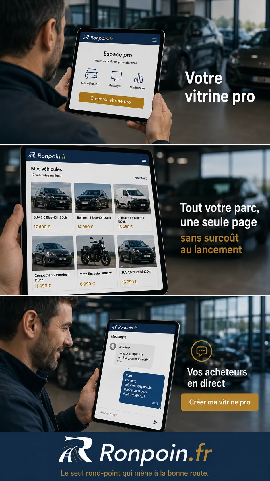 Votre vitrine et vos annonces sur Ronpoin.fr
